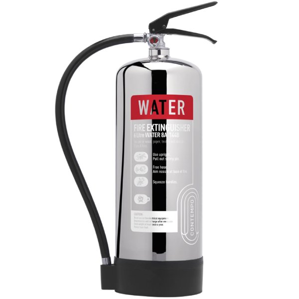 Chrome 6 Litre Water Fire Extinguisher